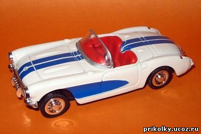Chevrolet Corvette, 1957, 1:43, China, NewRay, City Cruiser collection, металл, пласт.