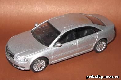 Audi A8, , 1:43, China, Hong Well, Cararama, металл, пласт.