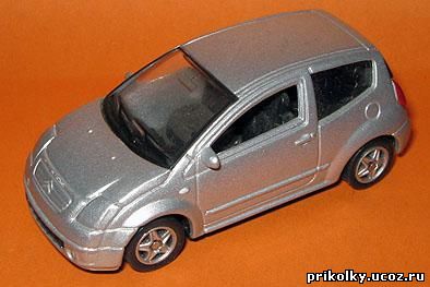 Citroen C2, 2003, 1к60, China, Welly, Collection, металл, пласт.