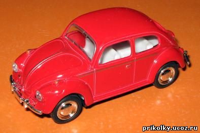 Volkswagen Classical Beetle, 1967, 1к64, China, Kintoy, Kinsmart, металл, пласт.