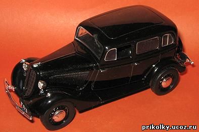 ГАЗ-М1, 1936, 1к43, China, Deagostini, Автолегенды СССР, металл, пласт.