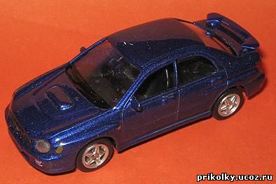 Subaru Impreza WRX STi, 2002, 1к60, China, Welly, Collection, металл, пласт.