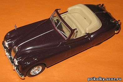 Jaguar XK 140, 1954, 1к43, China, Deagostini, Суперкары, металл, пласт.