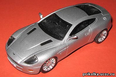 Aston Martin V12 Vanquish, 2001, 1к43, China, Deagostini, Суперкары, металл, пласт.