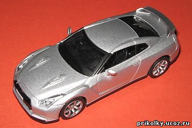 Nissan GT-R, 2007, 1к43, China, Deagostini, Суперкары, металл, пласт.