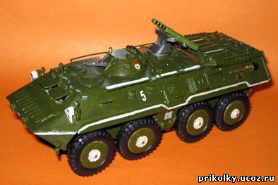 БТР-80 АТ5, , 1к48, China, Kitech, The World Famous Tank Series, пласт. (клеен.)