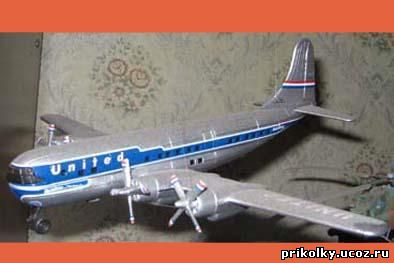 Boeing Stratocruiser 377, , 1к130, China, New Ray, United Airlines, пласт. (сборн.)