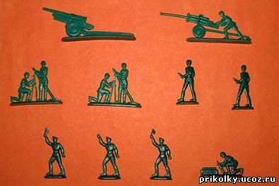 Артиллеристы, СССР, Игрушка, , пласт.